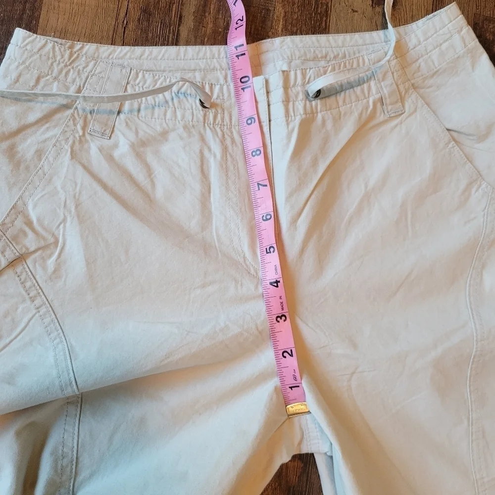 90s Y2K Together Off White Embellished Cargo Style Straight Leg Pants